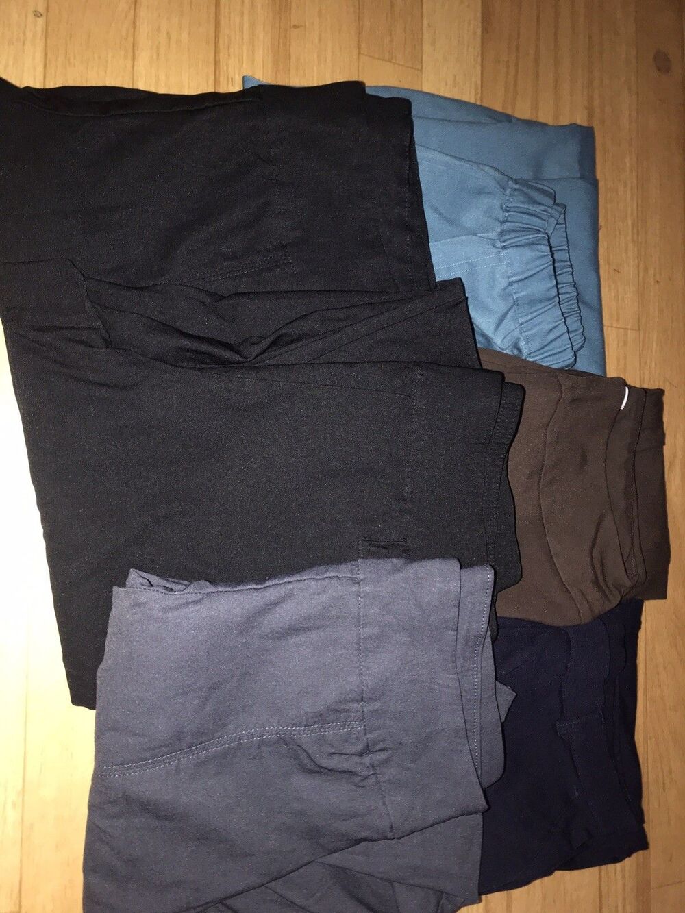 Women Pull On Pants Lot of 6 Pairs - Size 10p Mixed Brands